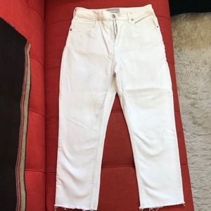 Everlane high rise straight cropped jean